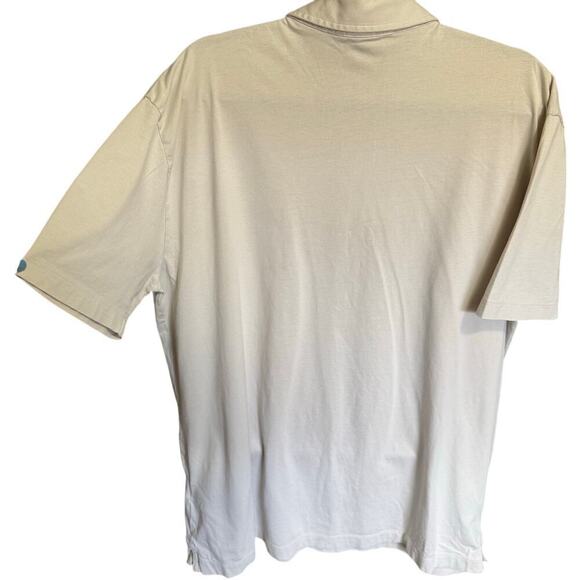 Patagonia Men's Sunshade Polo Shirt Tarpon Logo Short Sleeves Off White Size XL - Picture 6 of 10